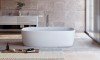 Aquatica coletta white freestanding solid surface bathtub 01